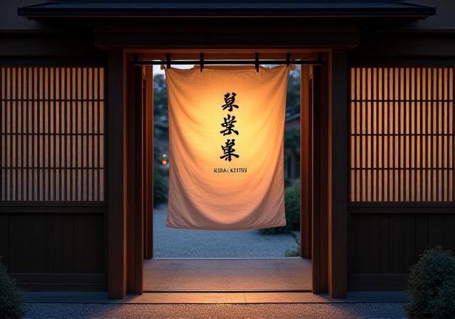 店の入り口に掛かる暖簾