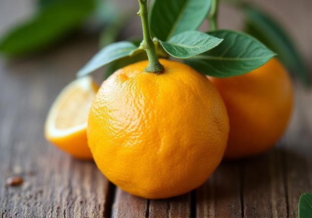 美しく盛り付けられた旬の柚子